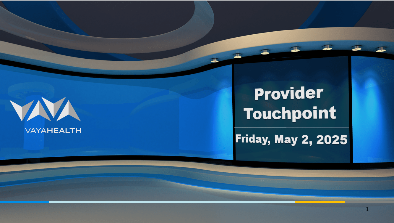 PT_Townhall_20250502 Provider Touchpoint Townhall Slide Opening Screen